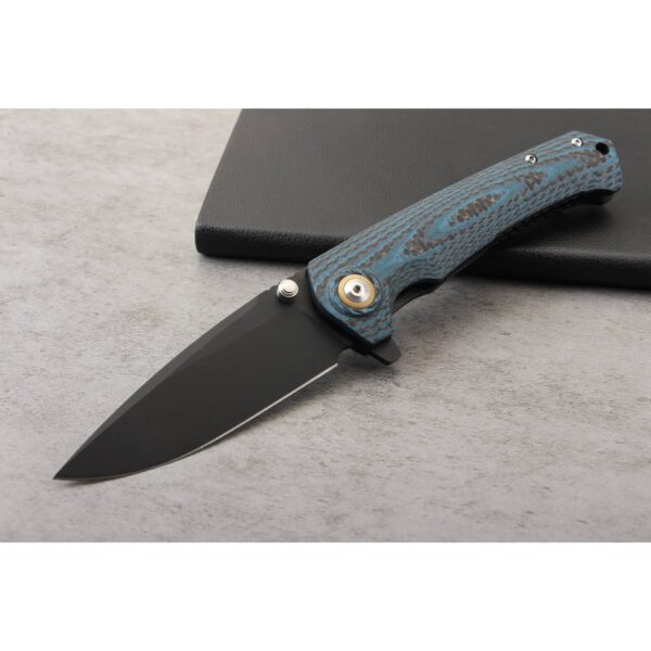 OEM Liner Lock Knife Fused Carbon Fiber + G10 Handle (3.70 Inch 14C28N Blade) KKFK00030 - Image 6