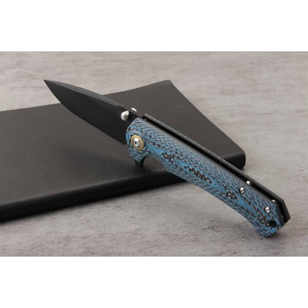 OEM Liner Lock Knife Fused Carbon Fiber + G10 Handle (3.70 Inch 14C28N Blade) KKFK00030 - Image 5