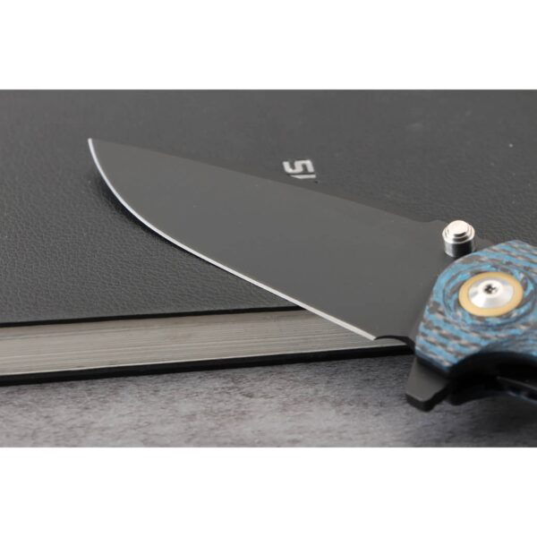 OEM Liner Lock Knife Fused Carbon Fiber + G10 Handle (3.70 Inch 14C28N Blade) KKFK00030 - Image 4