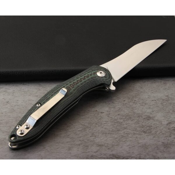 OEM Liner Lock Knife Fused Carbon Fiber + G10 Handle (3.43 Inch 14C28N Blade) KKFK00038 - Image 5