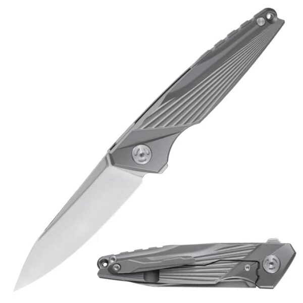 OEM Frame Lock Knife Titanium Alloy Handle (3.54 Inch D2 Blade) KKFK0007