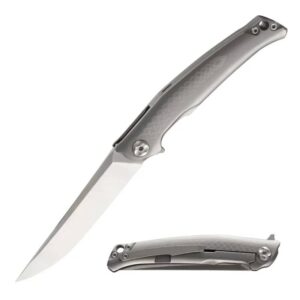 OEM Frame Lock Knife Titanium Alloy Handle (3.54 Inch D2 Blade) KKFK0009