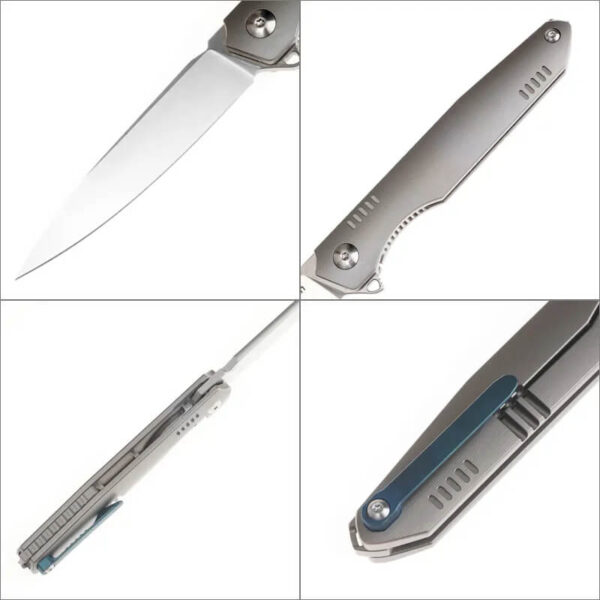 OEM Frame Lock Knife Titanium Alloy Handle (3.23 Inch M390 Blade) KKFK00099 - Image 5