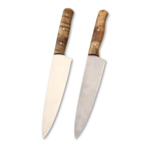 OEM Fixed Blade Knife Burl Maple Handle (7.76 Inch 5Cr15MoV Blade) KKFB00003
