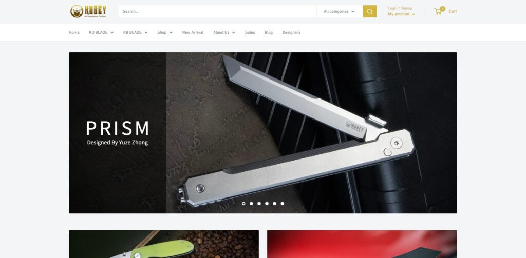 main page of kubey knife-min