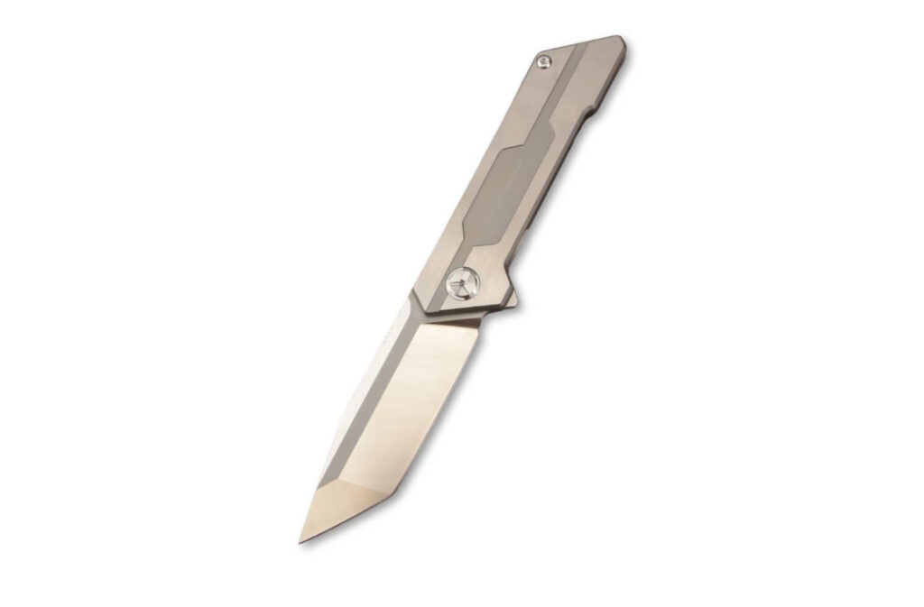 OEM Frame Lock Knife TC4 Titanium Handle (3.31 Inch D2 Blade) KKFK00059