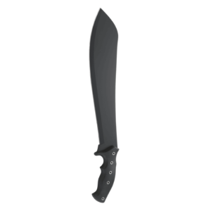 OEM Fixed Blade Knife GRN W/ Rubber Overlay Handle (14.00 Inch 65Mn Blade) KKFB00052