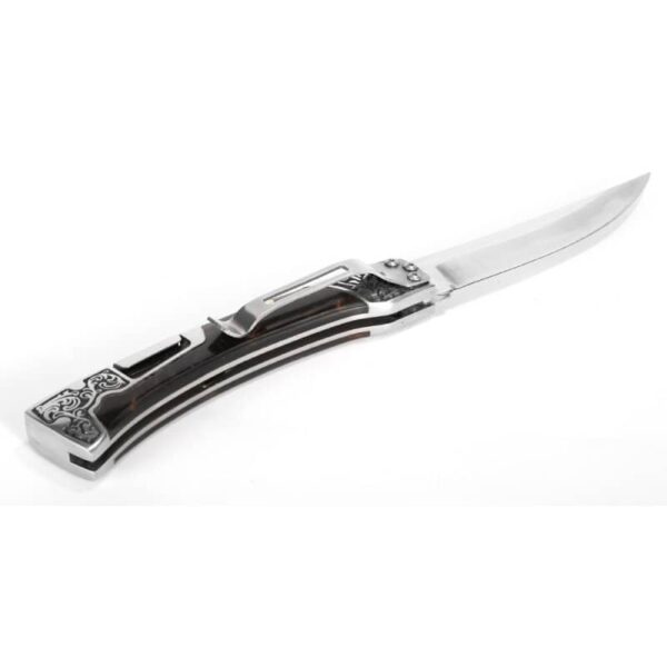 OEM Back Lock Knife Pakkawood/Resin Handle (4.37 Inch Blade) KKFK00100 - Image 5