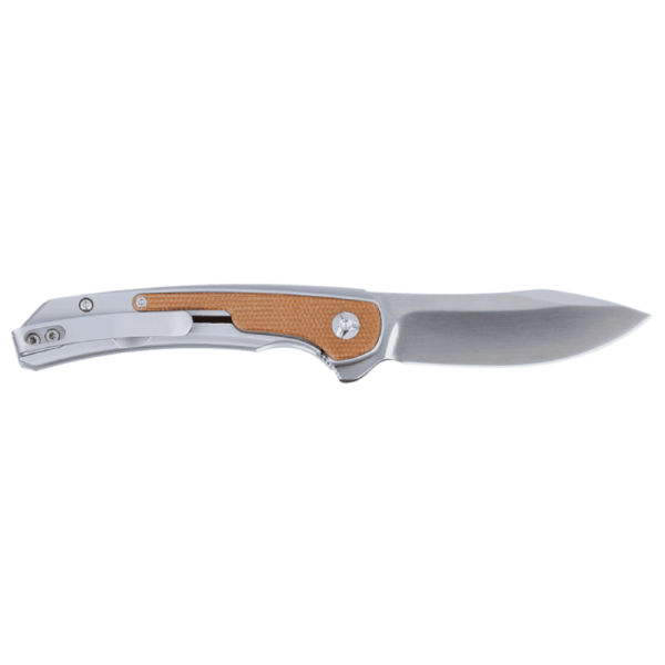 OEM Frame Lock Knife Stainless Steel Handle (3.01 Inch 14C28N Blade) KKFK00106 - Image 2