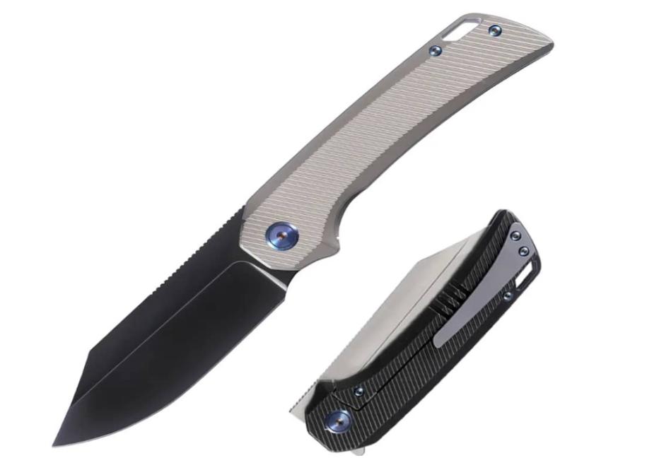 OEM Frame Lock Knife Titanium Alloy Handle S35VN Blade 1