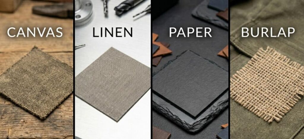 Micarta Substrates Canvas vs. Linen vs. Paper vs. Burlap