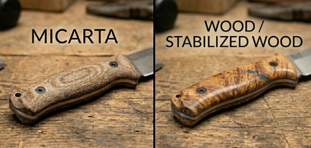 Micarta vs. Wood and Stabilized Wood Knife Handles