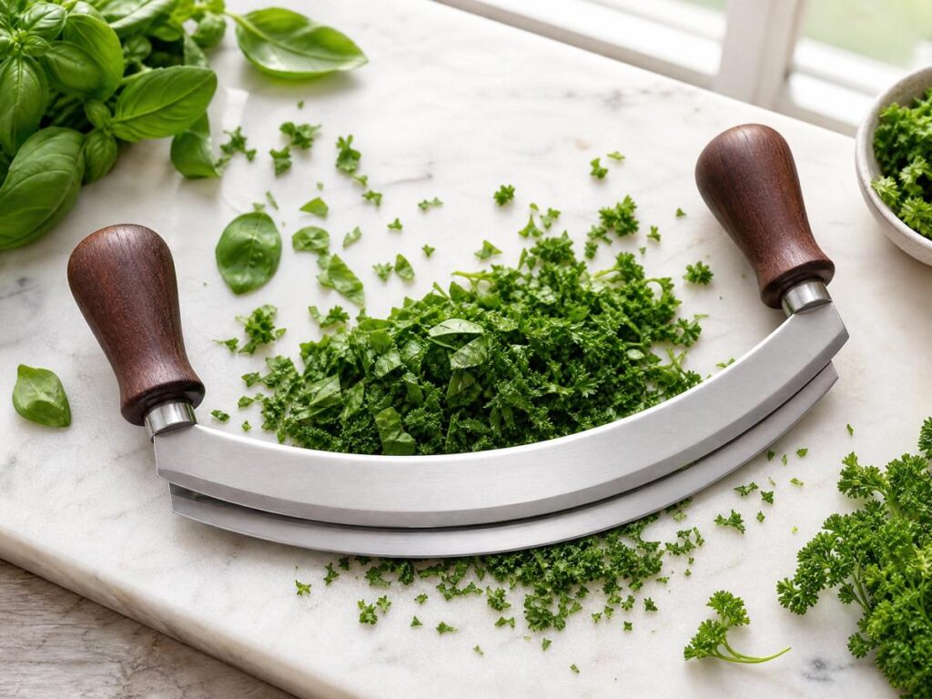 Double Blade Kitchen Knife