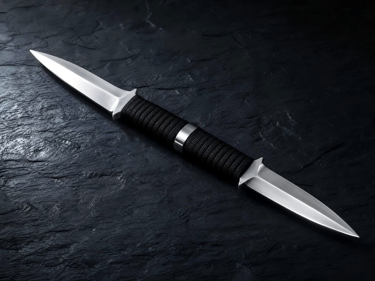 double bladed knife