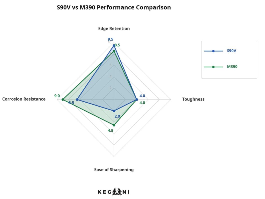 Performance Scorecard S90V vs M390