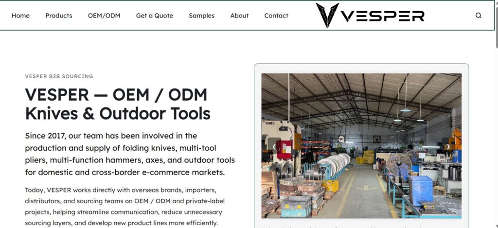 VESPER Knives Ideal for Buyers Seeking Clear Commercial Terms
